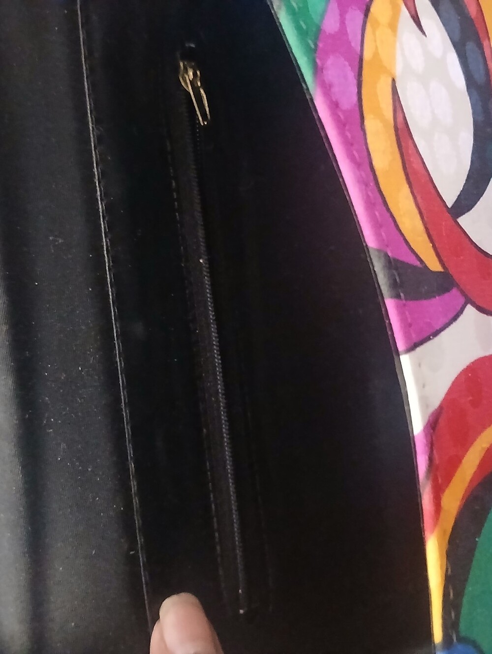 Vintage 1980s Life Stride Multicolored Envelope Clutch Post Modern,Colorful - Picture 5 of 12